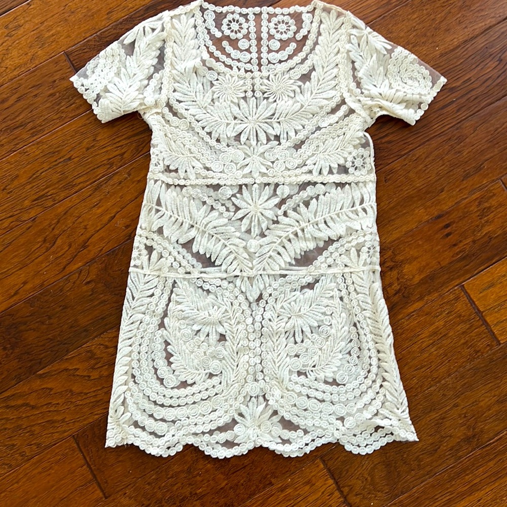 Cream Beach Dress